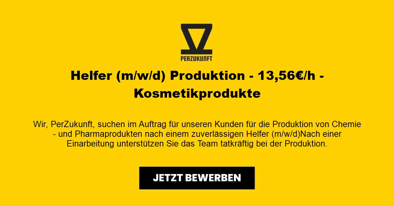 Helfer (m/w/d) Produktion - 22,66€/h - Kosmetikprodukte