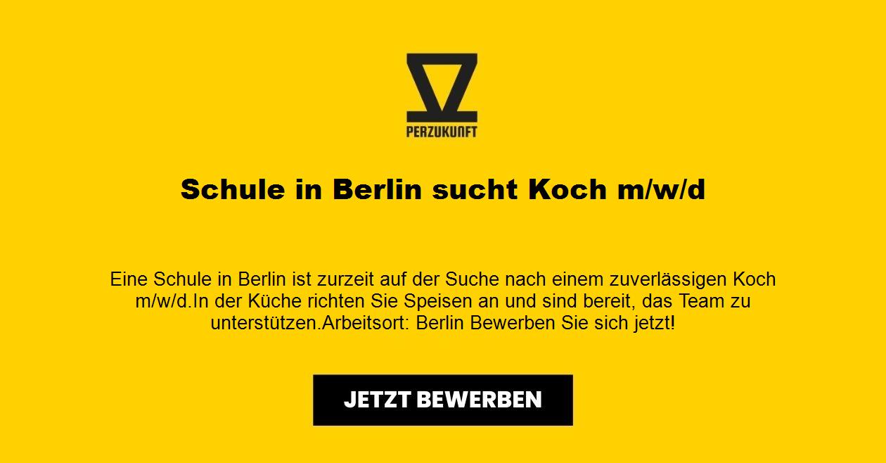 Schule in Berlin sucht Koch m/w/d