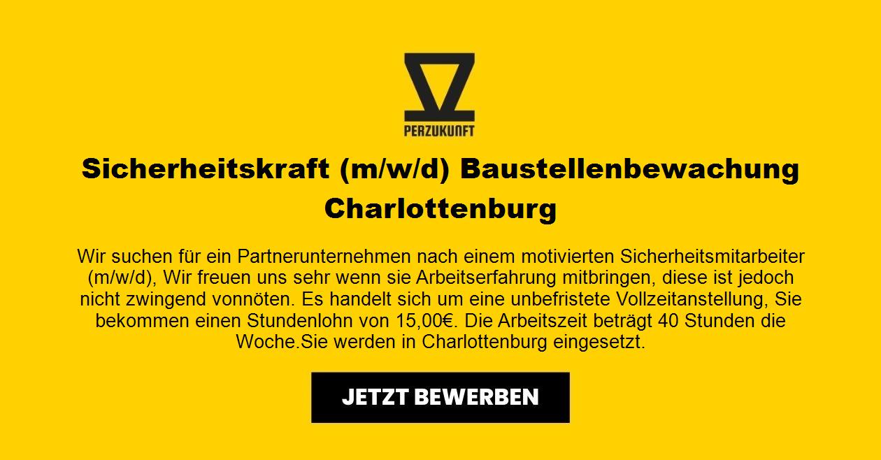 Sicherheitskraft (m/w/d) Baustellenbewachung  Charlottenburg