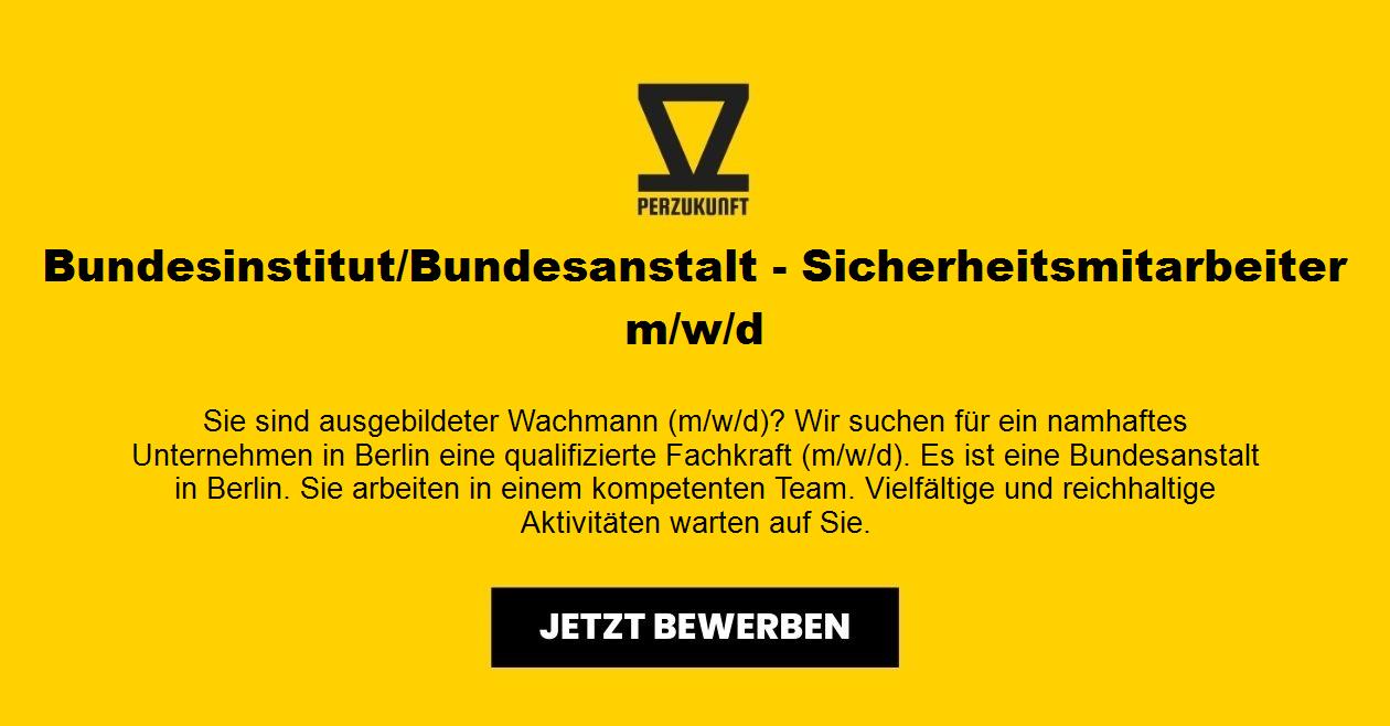Bundesinstitut/Bundesanstalt - Sicherheitsmitarbeiter m/w/d