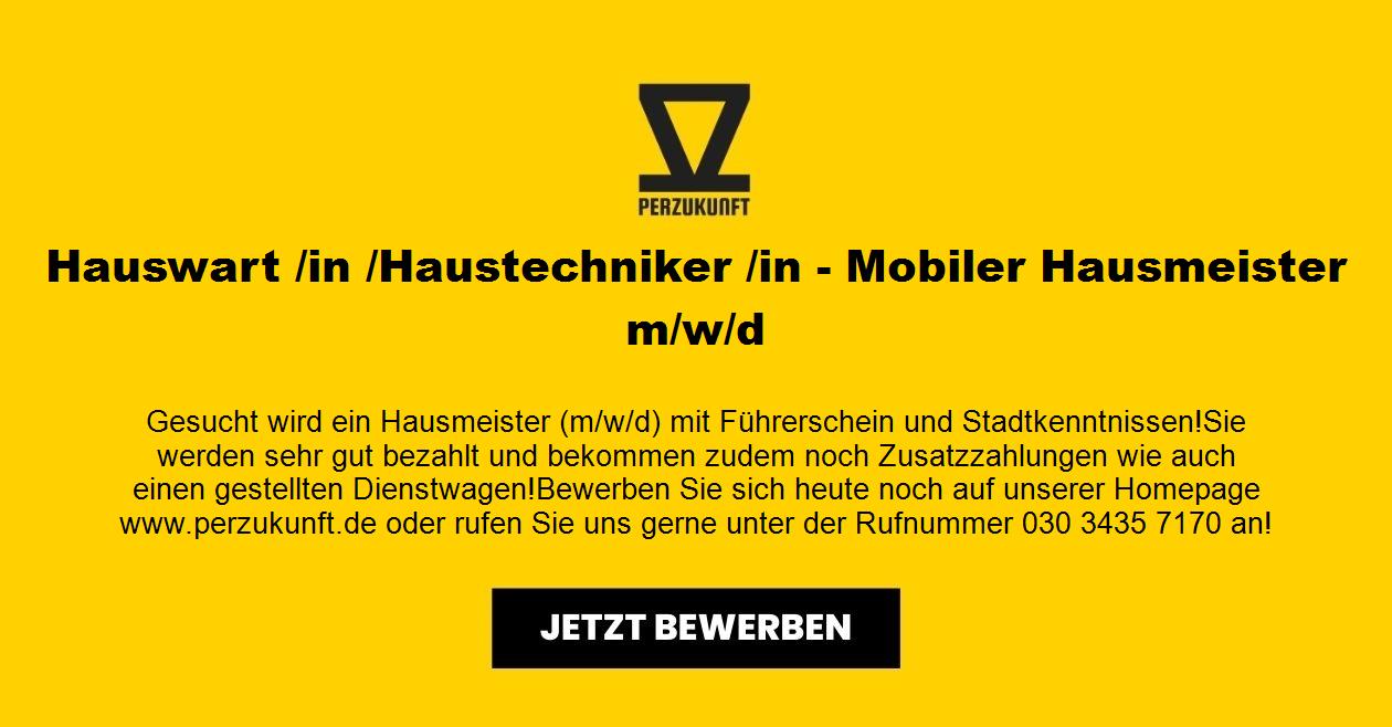 Hauswart /in /Haustechniker /in - Mobiler Hausmeister m/w/d