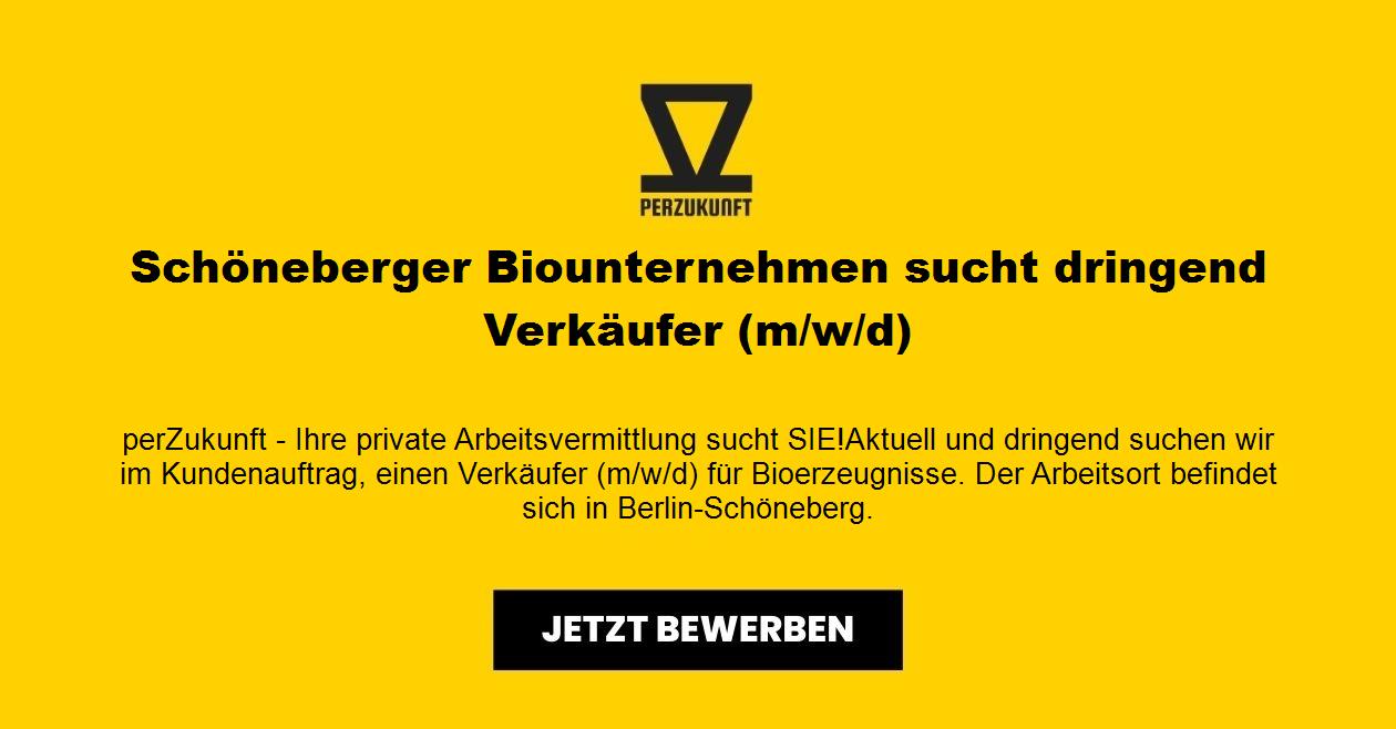 Schöneberger Biounternehmen sucht dringend Verkäufer (m/w/d)