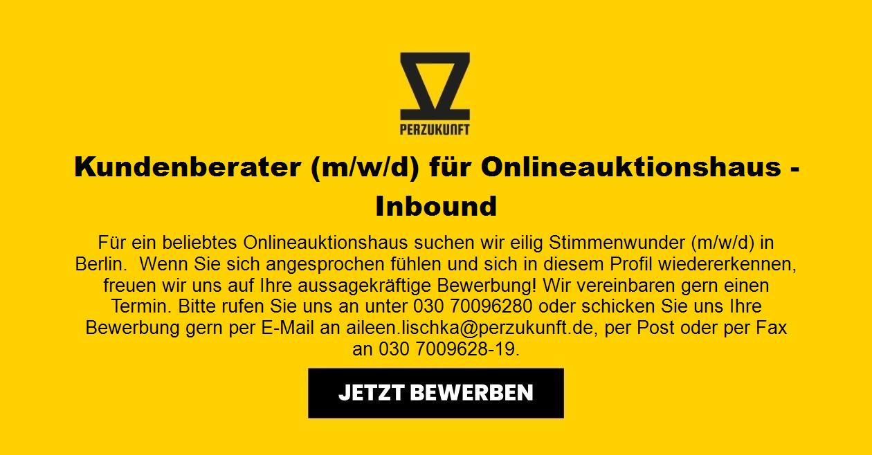 Kundenberater (m/w/d) für Onlineauktionshaus - Inbound
