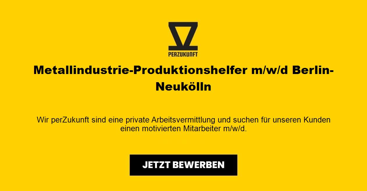 Metallindustrie-Produktionshelfer m/w/d Berlin-Neukölln