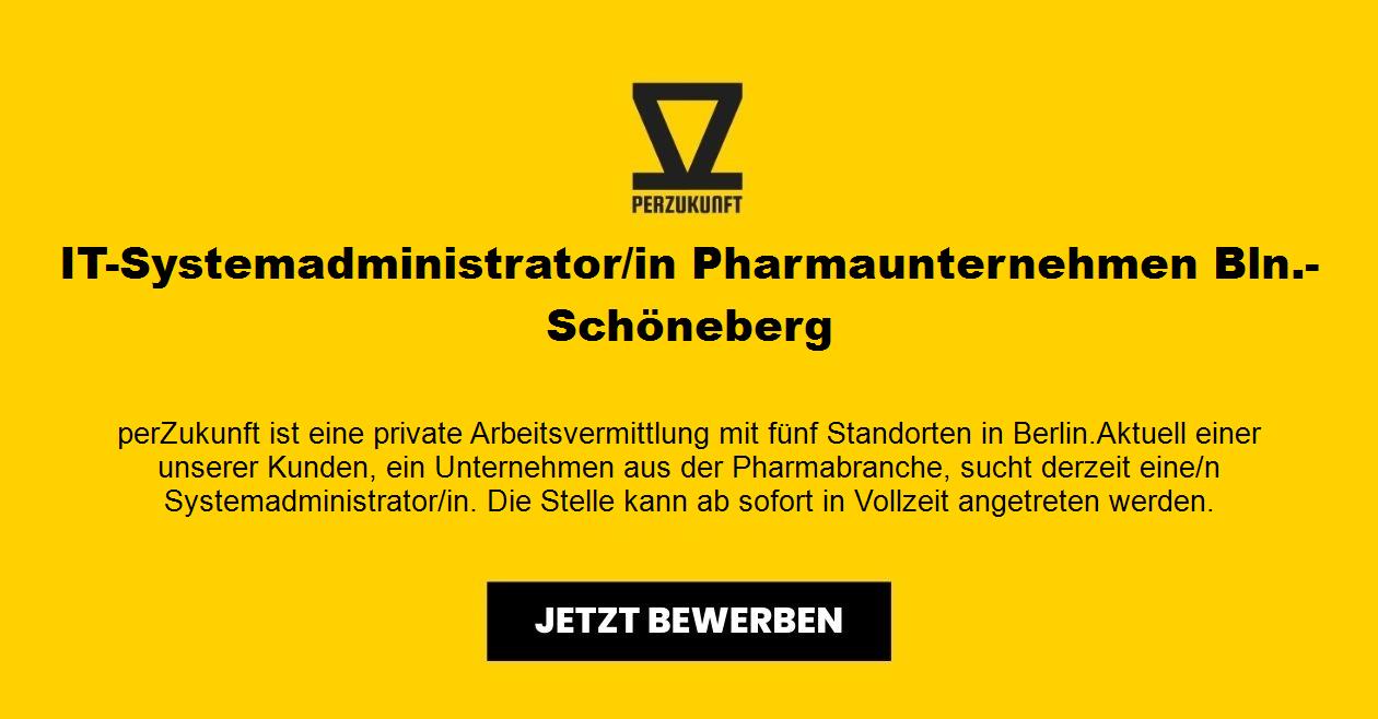 IT-Systemadministrator/in Pharmaunternehmen Bln.-Schöneberg