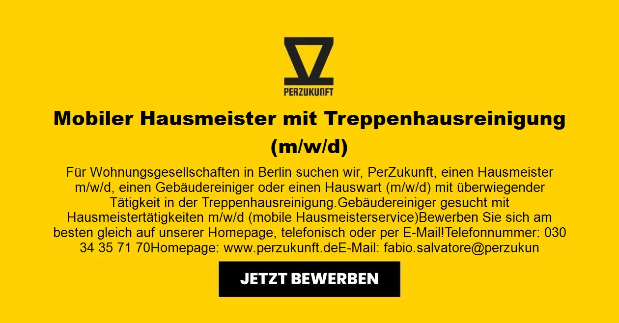 Mobiler Hausmeister mit Treppenhausreinigung (m/w/d)