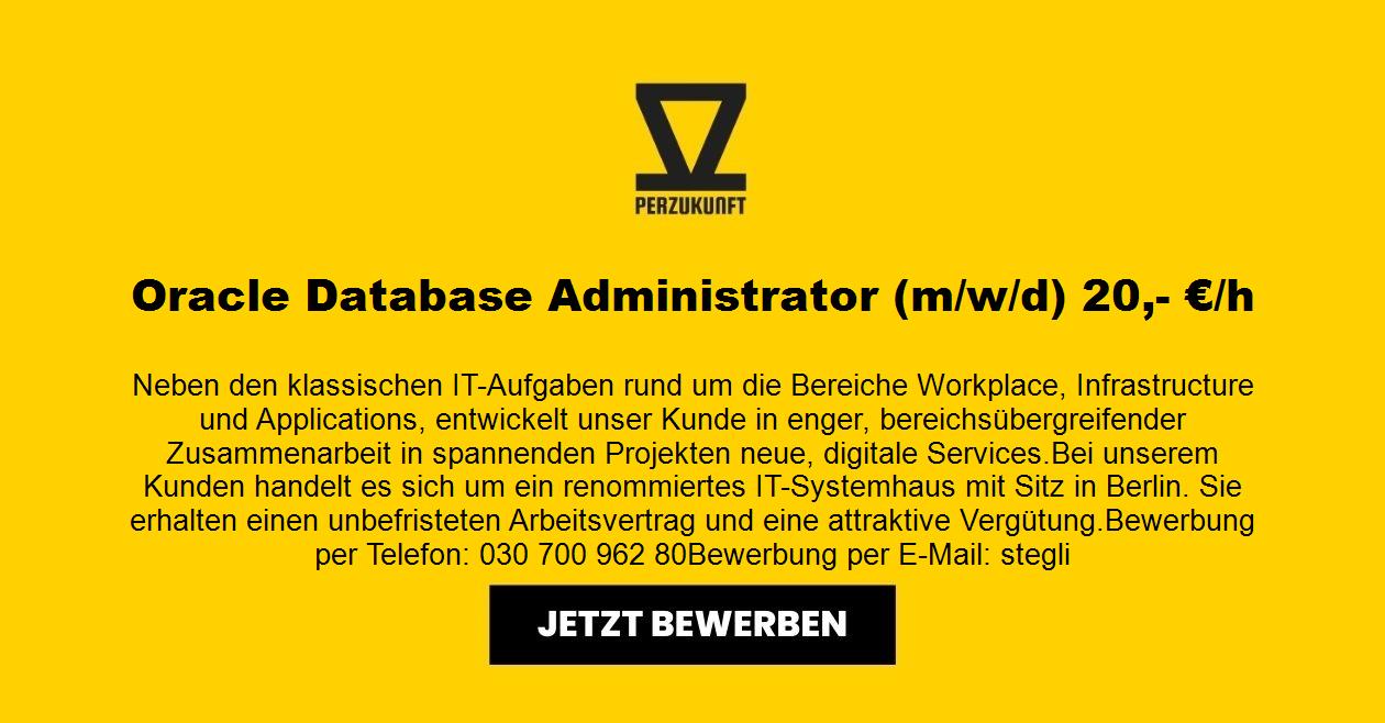 Oracle Database Administrator (m/w/d) 43,20- €/h