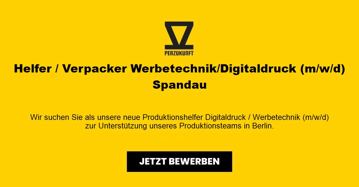 Helfer / Verpacker Werbetechnik/Digitaldruck (m/w/d) Spandau