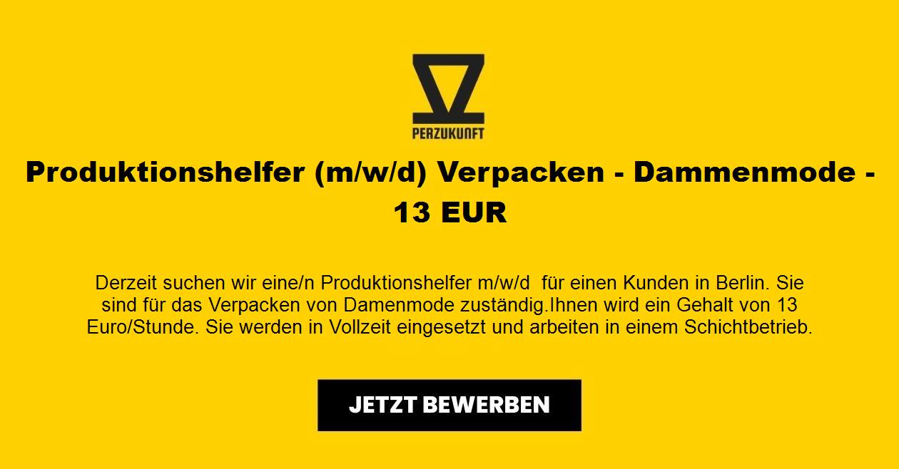 Produktionshelfer (m/w/d) Verpacken - Dammenmode - 28,09 EUR