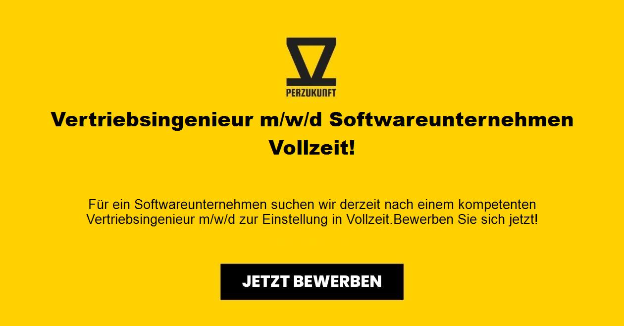 Vertriebsingenieur m/w/d Softwareunternehmen Vollzeit!