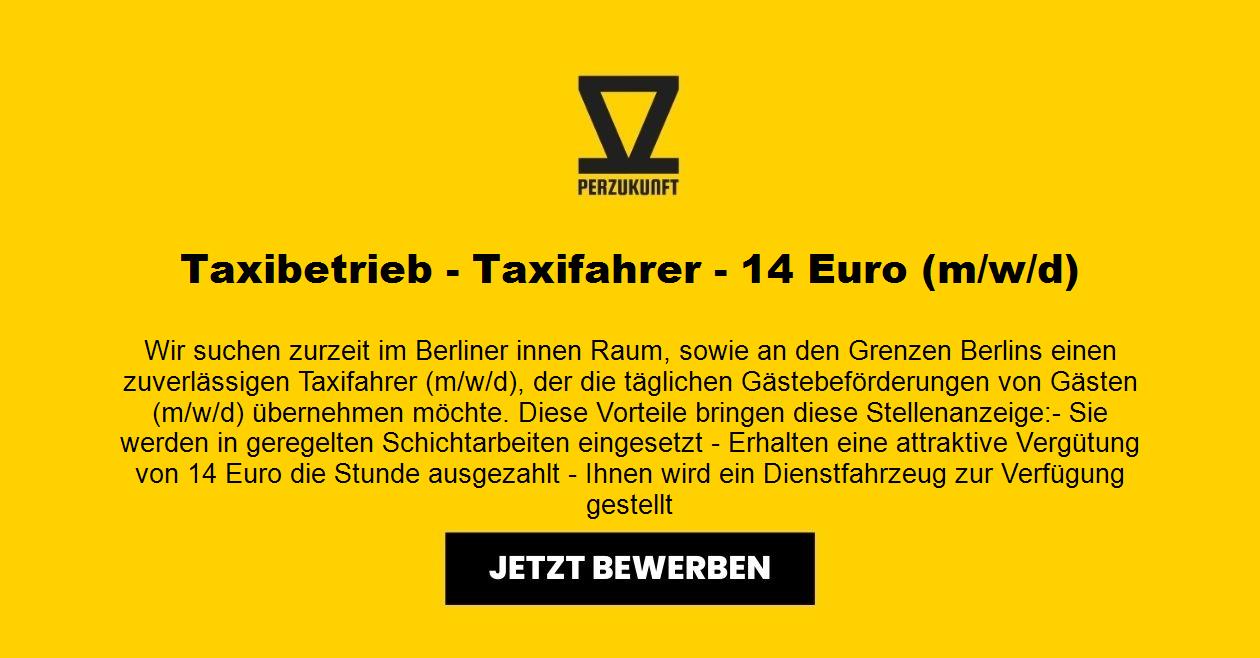 Taxibetrieb - Taxifahrer - 14 Euro (m/w/d)