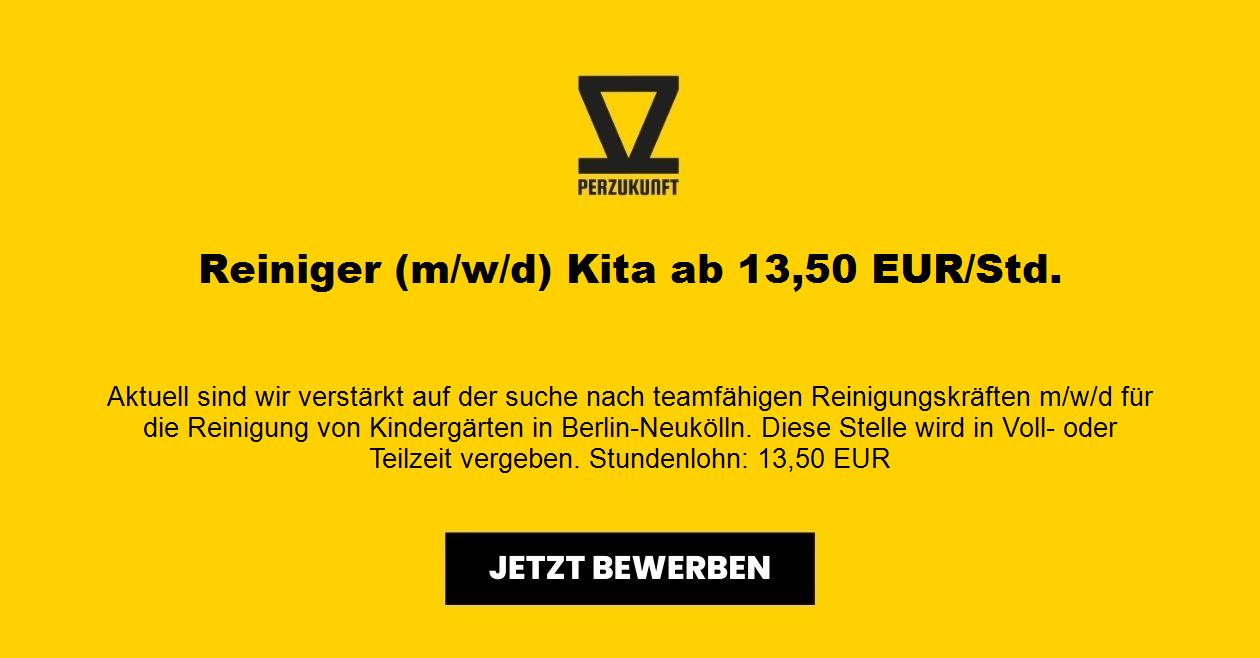 Reiniger (m/w/d) Kita ab 13,50 EUR/Std.