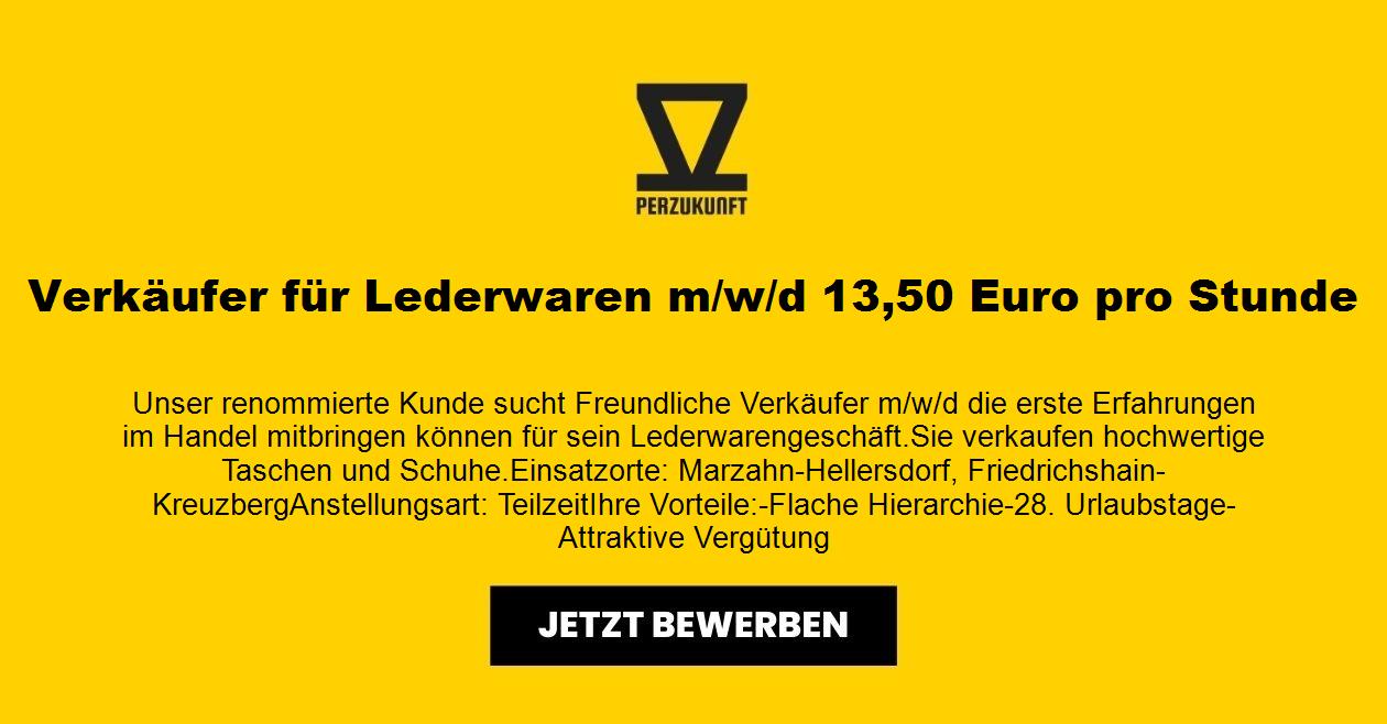 Verkäufer für Lederwaren m/w/d 13,50 Euro pro Stunde