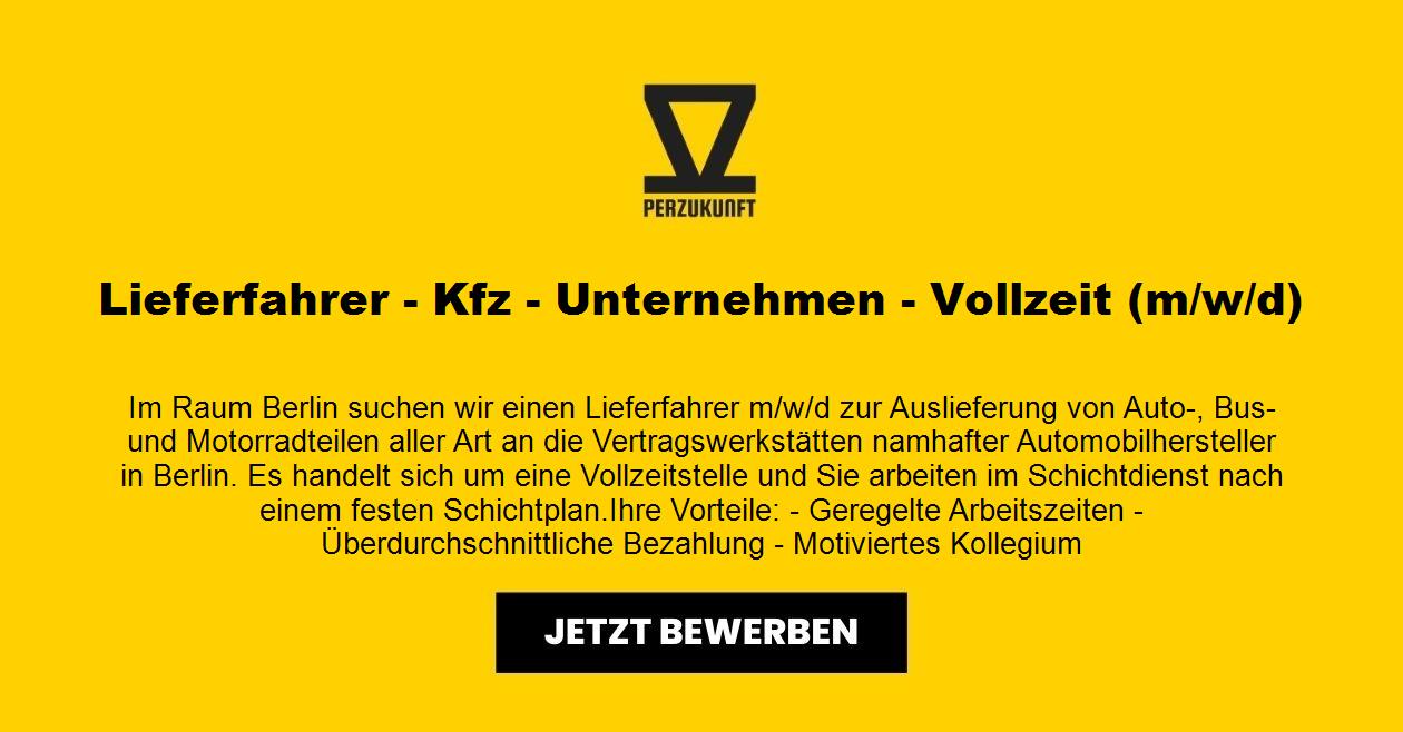 Lieferfahrer - Kfz - Unternehmen - Vollzeit (m/w/d)