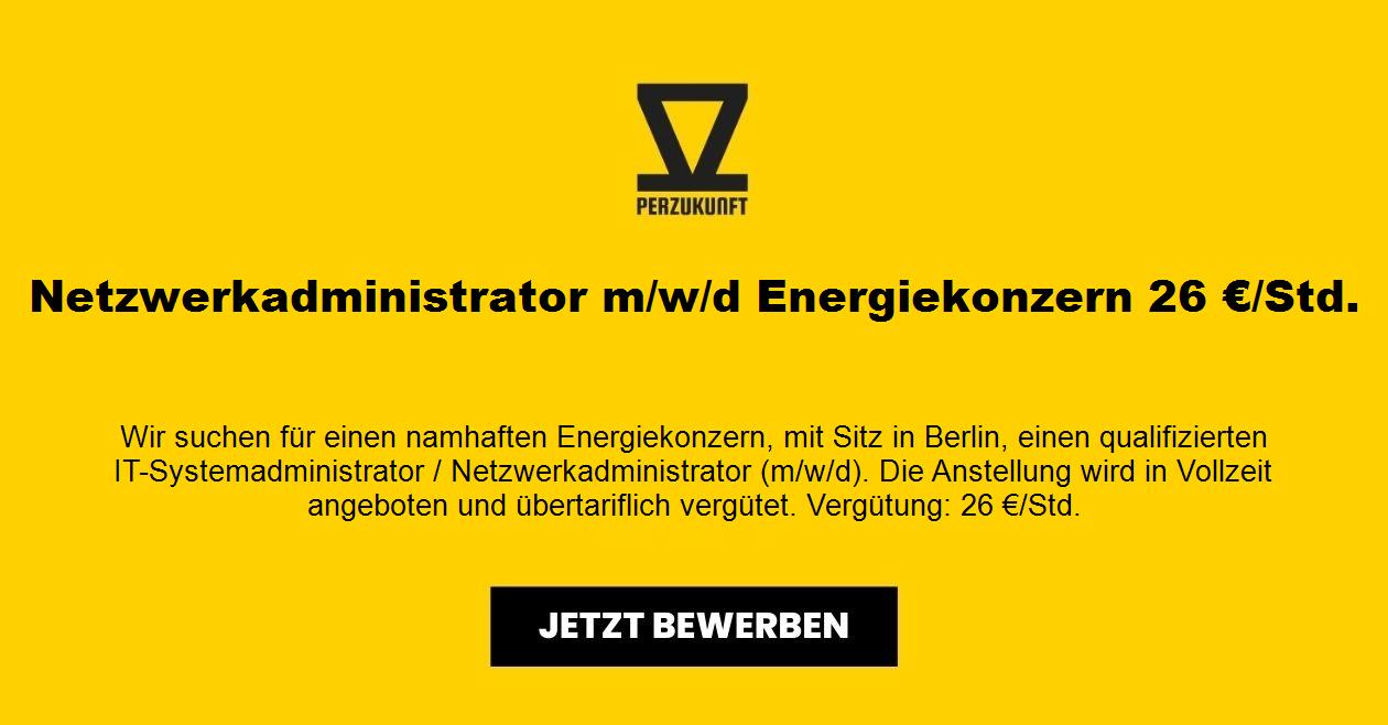 Netzwerkadministrator m/w/d Energiekonzern 28,76 €/Std.