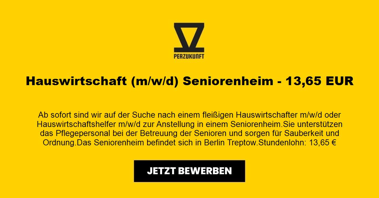 Hauswirtschaft (m/w/d) Seniorenheim - 14,60 EUR