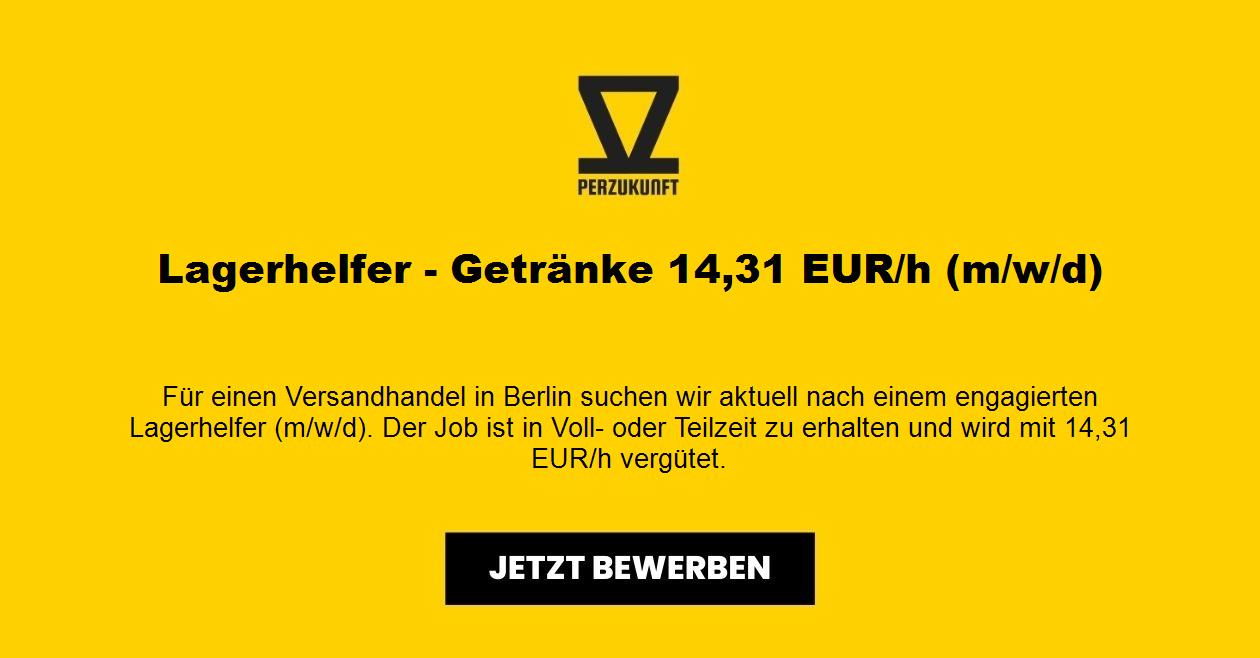 Lagerhelfer - Getränke 14,31 EUR/h (m/w/d)