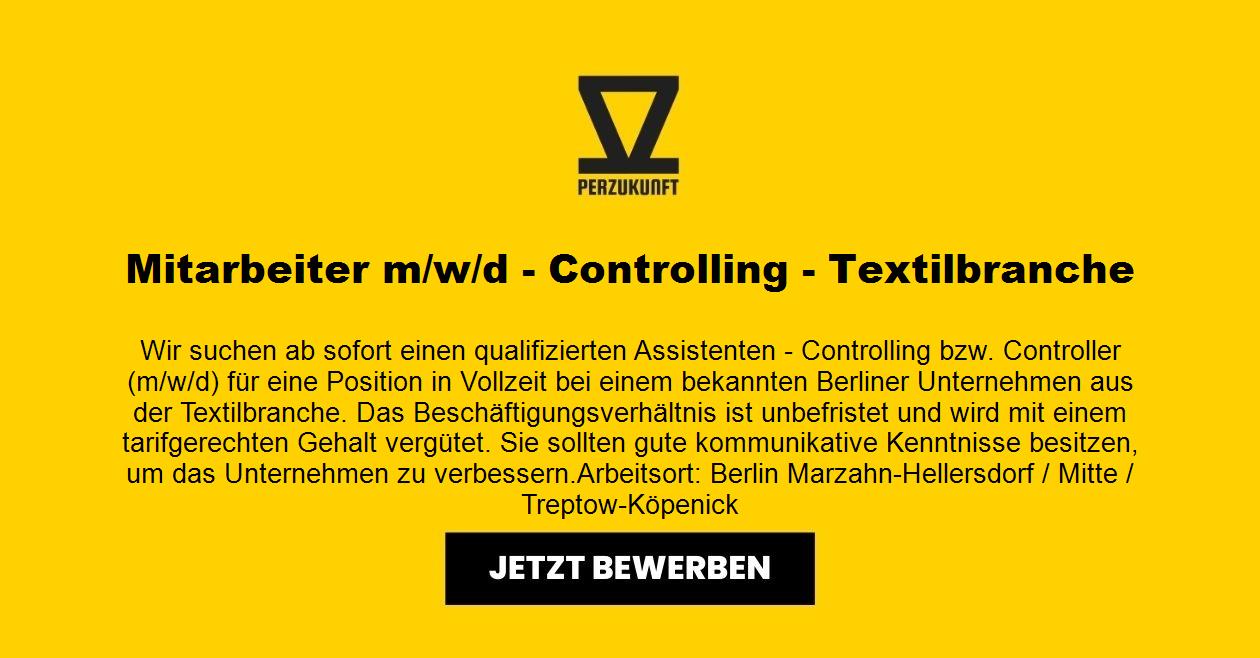 Mitarbeiter m/w/d - Controlling - Textilbranche