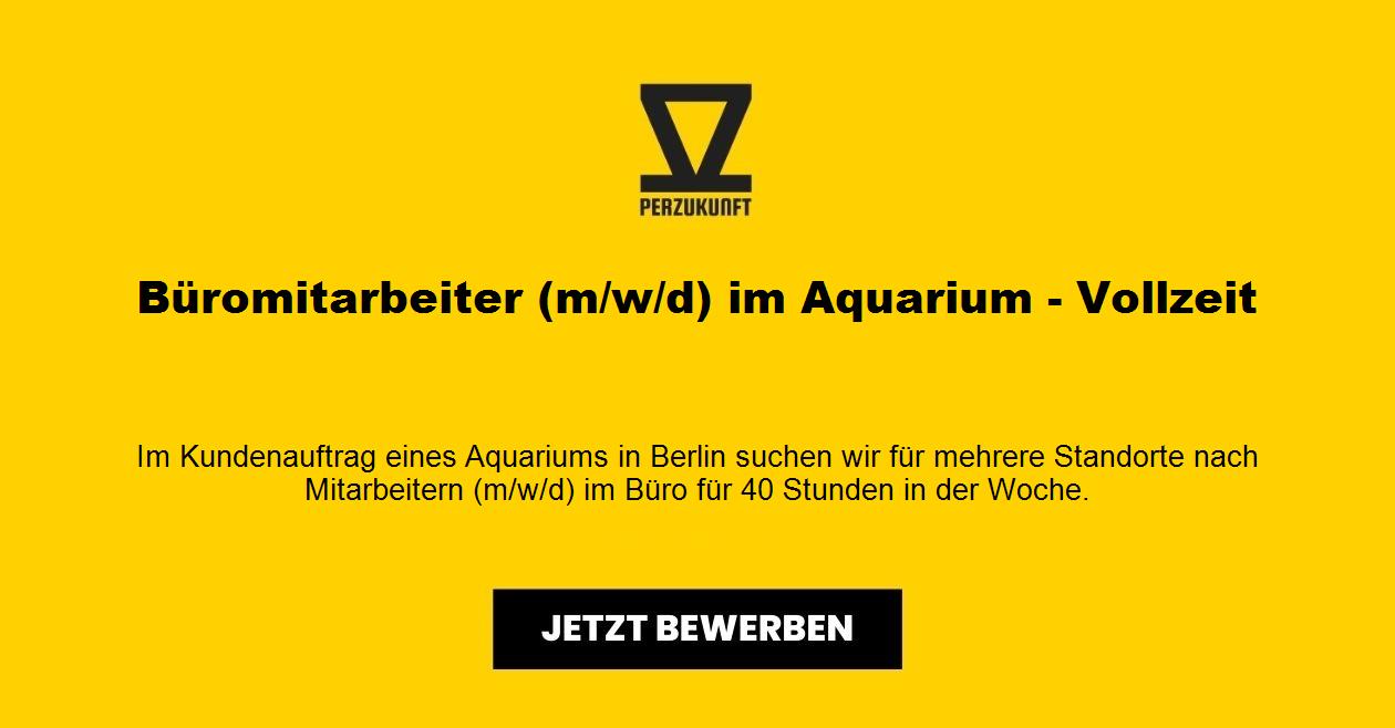 Büromitarbeiter (m/w/d) im Aquarium - Vollzeit