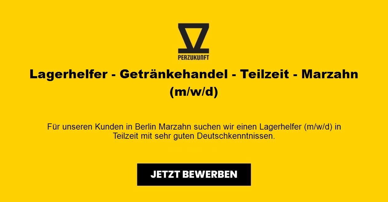 Lagerhelfer - Getränkehandel - Teilzeit - Marzahn (m/w/d)