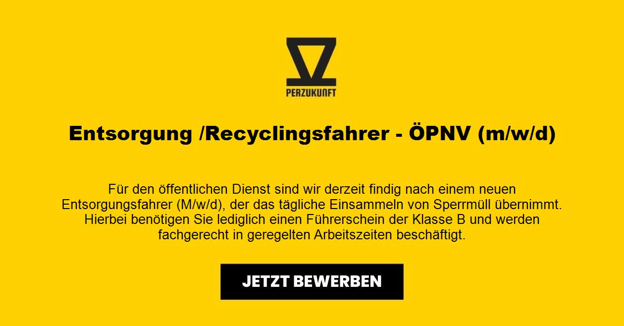 Entsorgung /Recyclingsfahrer - ÖPNV (m/w/d)