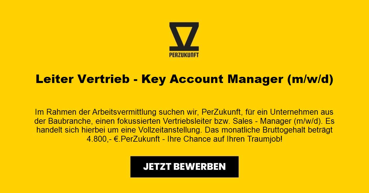 Leiter Vertrieb - Key Account Manager (m/w/d)