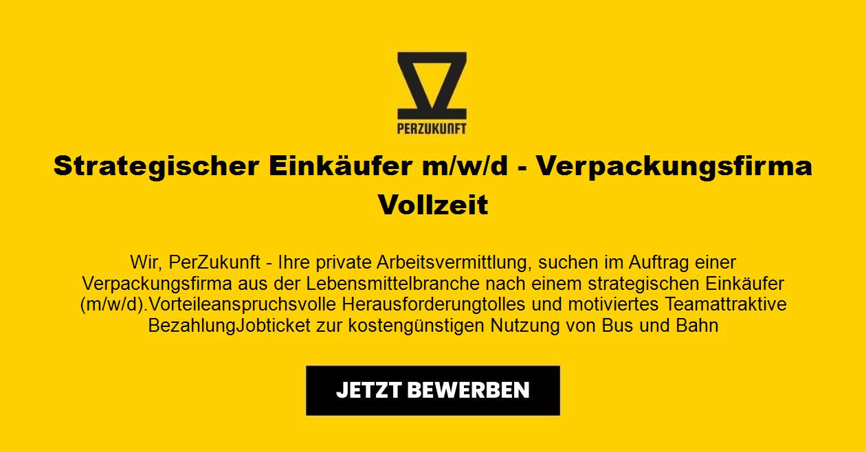 Strategischer Einkäufer m/w/d - Verpackungsfirma Vollzeit