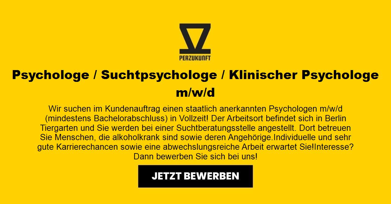 Psychologe / Suchtpsychologe / Klinischer Psychologe m/w/d
