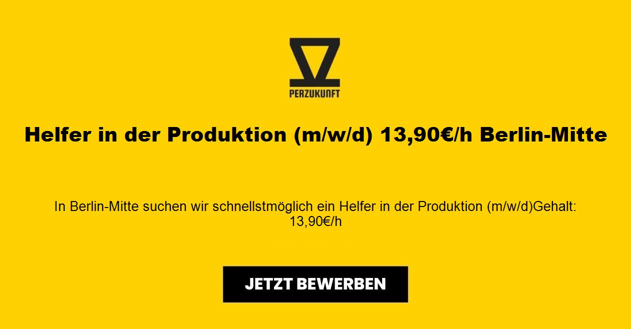Helfer in der Produktion (m/w/d) 14,86€/h Berlin-Mitte
