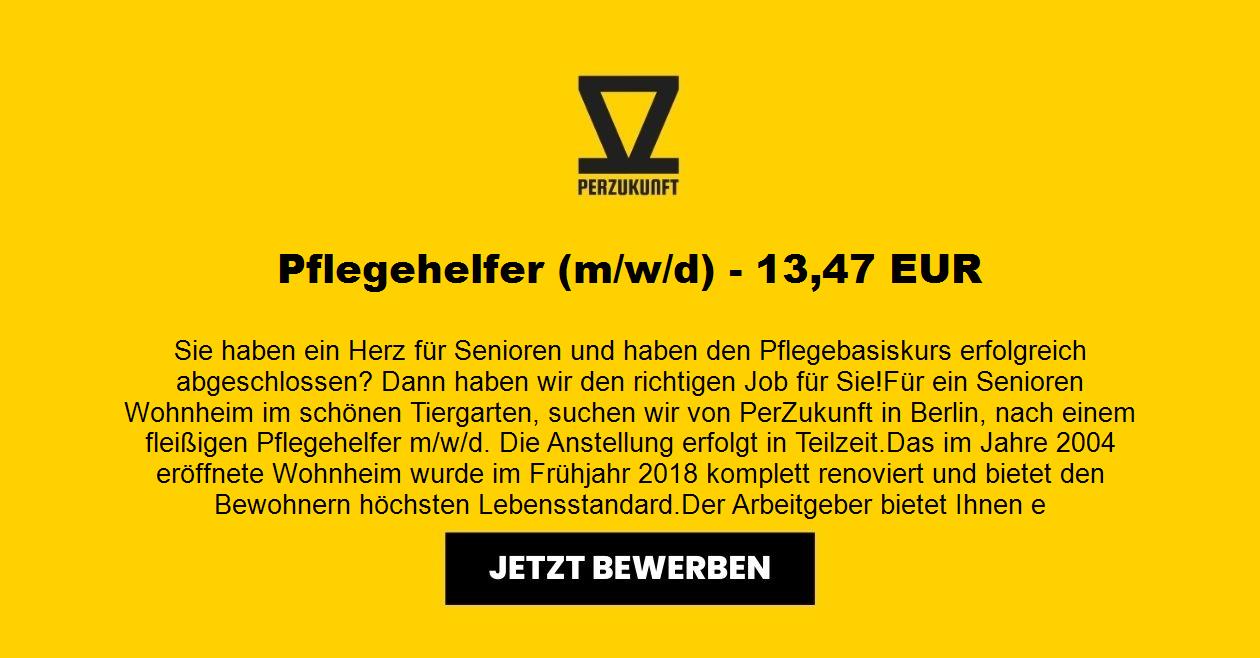 Pflegehelfer (m/w/d) - 14,41 EUR