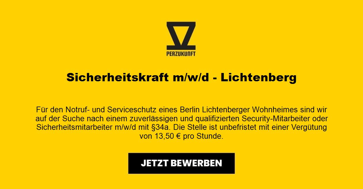 Sicherheitskraft m/w/d - Lichtenberg