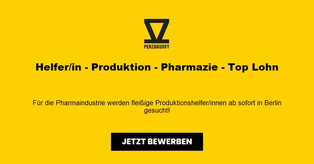 Helfer/in - Produktion - Pharmazie - Top Lohn