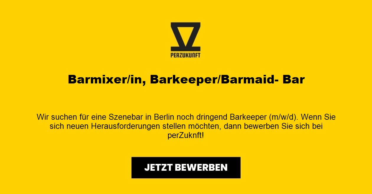 Barmixer/in, Barkeeper/Barmaid- Bar