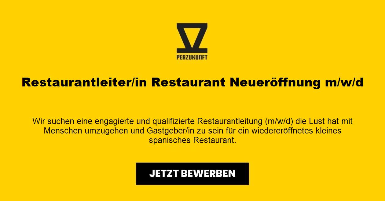 Restaurantleiter/in Restaurant Neueröffnung m/w/d