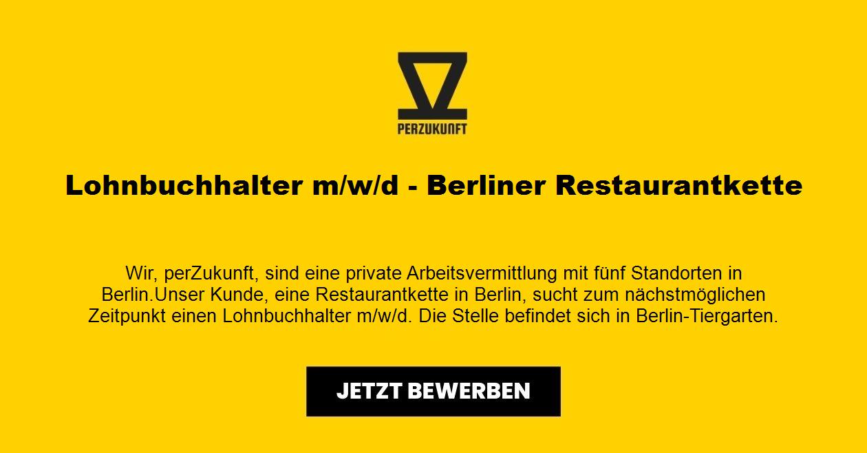 Lohnbuchhalter m/w/d - Berliner Restaurantkette