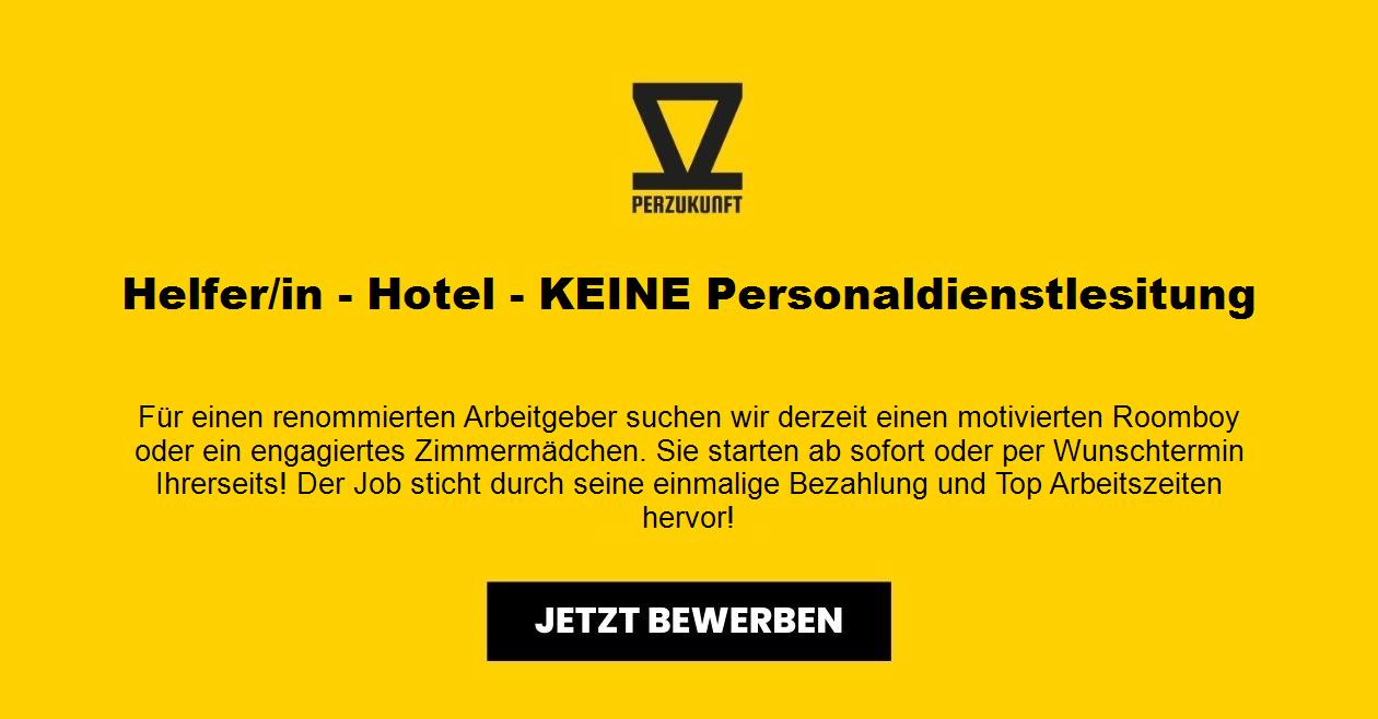 Helfer/in - Hotel - KEINE Personaldienstlesitung