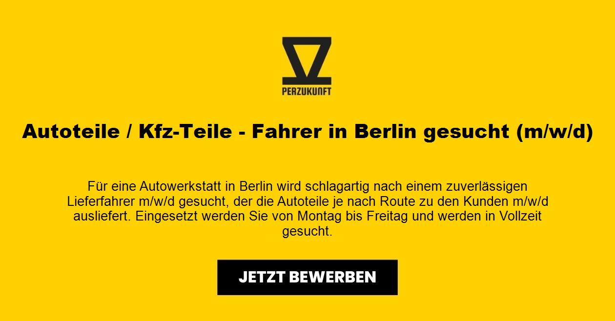 Autoteile / Kfz-Teile - Fahrer in Berlin gesucht (m/w/d)