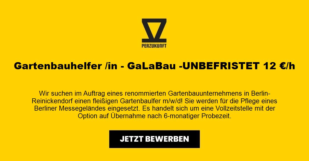 Gartenbauhelfer /in - GaLaBau -UNBEFRISTET 12,83 €/h
