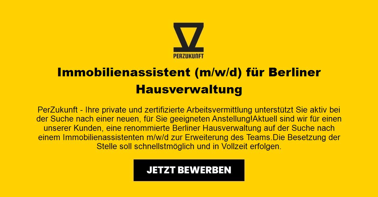 Immobilienassistent (m/w/d) für Berliner Hausverwaltung