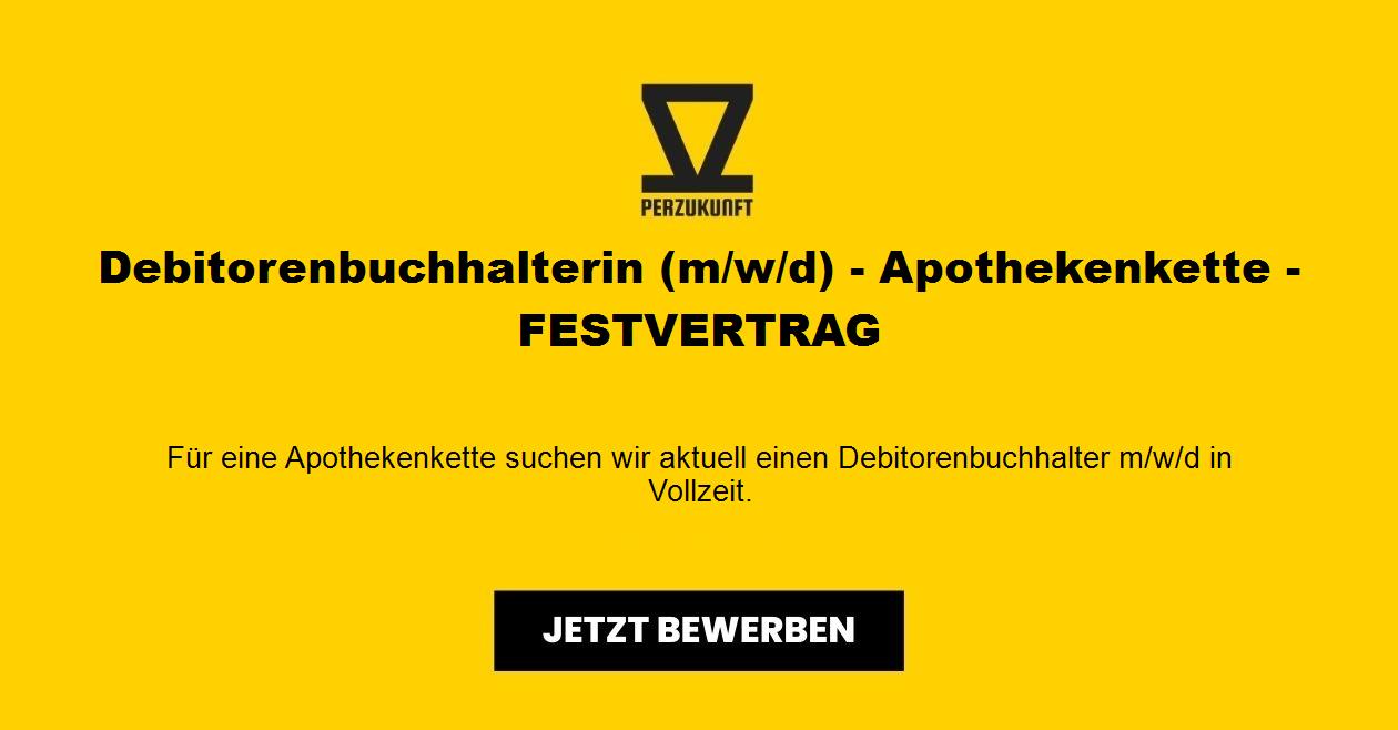 Debitorenbuchhalterin (m/w/d) - Apothekenkette - FESTVERTRAG