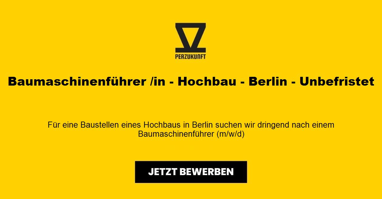 Baumaschinenführer /in - Hochbau - Berlin - Unbefristet
