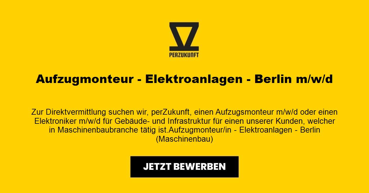 Aufzugmonteur - Elektroanlagen - Berlin m/w/d