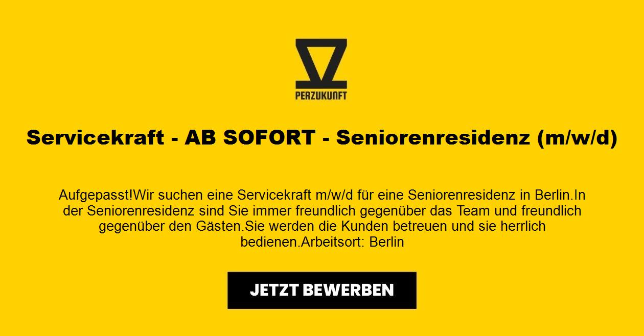 Servicekraft - AB SOFORT - Seniorenresidenz (m/w/d)