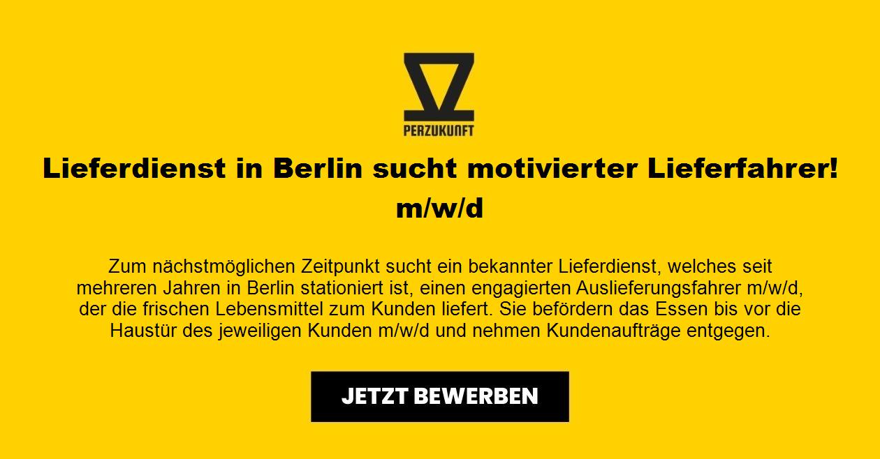 Lieferdienst in Berlin sucht motivierter Lieferfahrer! m/w/d