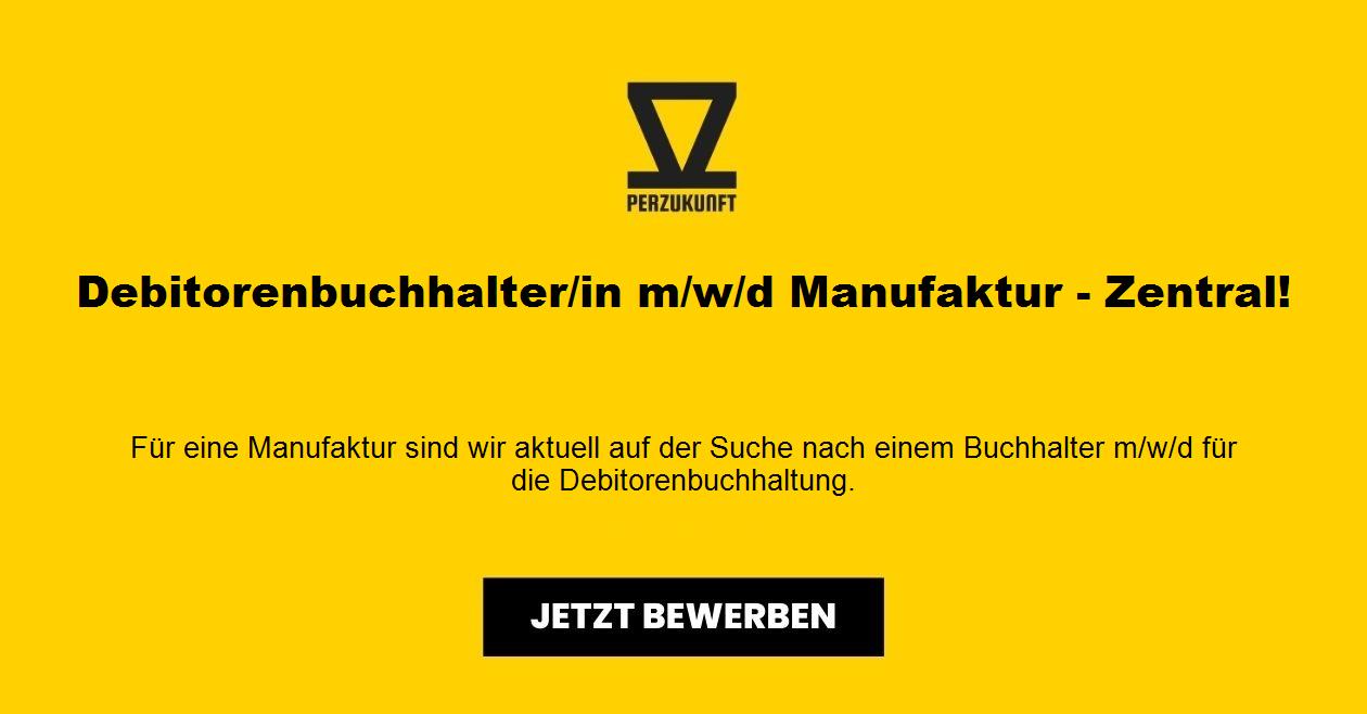 Debitorenbuchhalter/in m/w/d Manufaktur - Zentral!