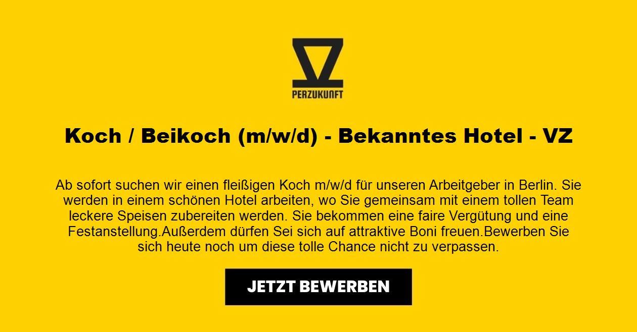 Koch / Beikoch (m/w/d) - Bekanntes Hotel - VZ