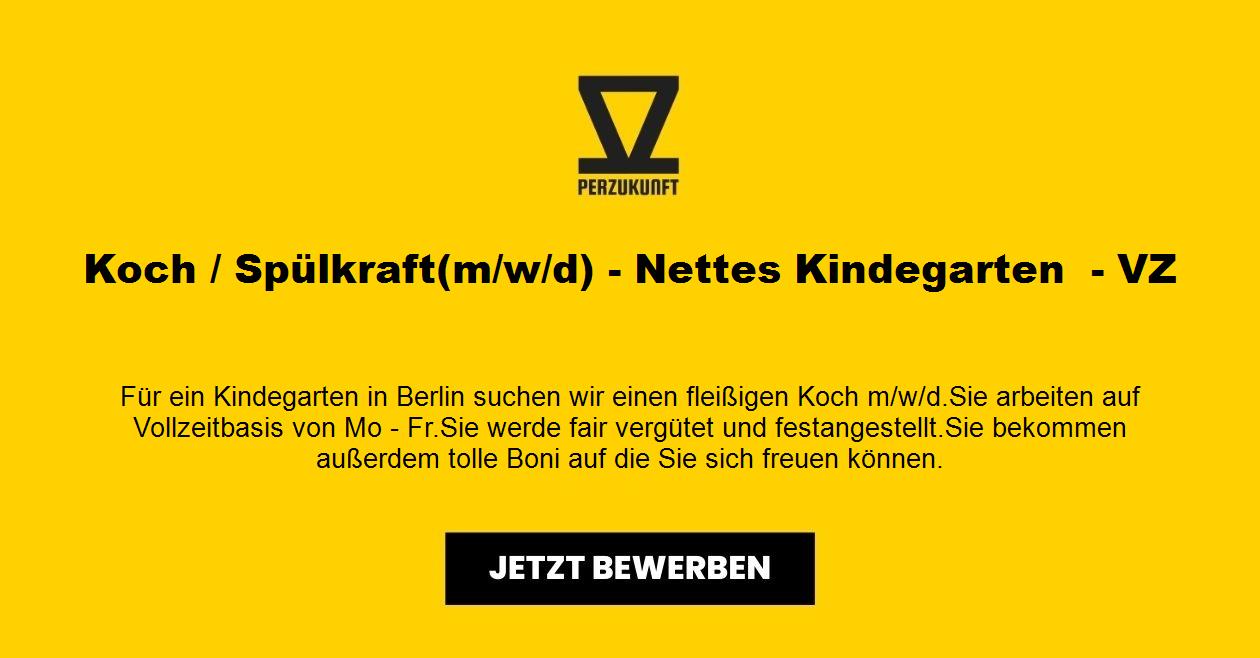 Koch / Spülkraft(m/w/d) - Nettes Kindegarten  - VZ