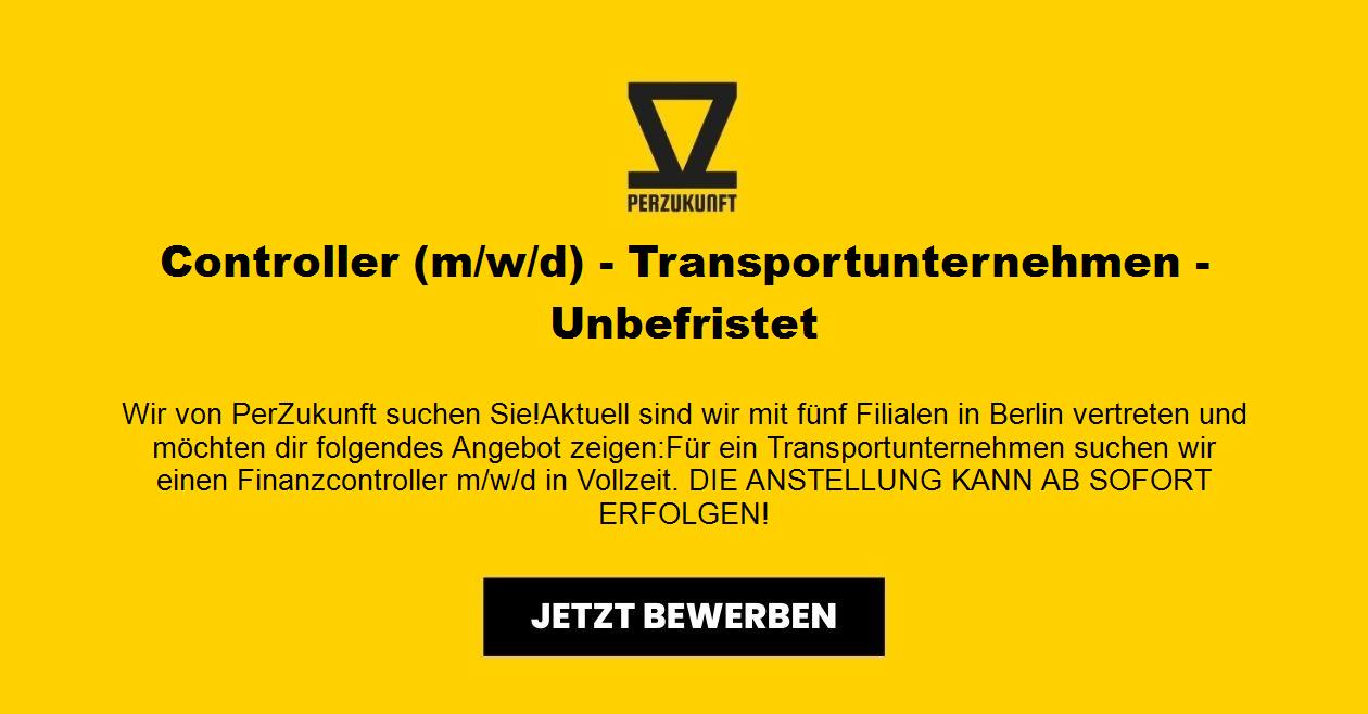 Controller (m/w/d) - Transportunternehmen - Unbefristet