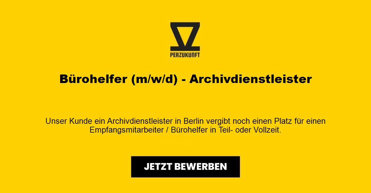Bürohelfer (m/w/d) - Archivdienstleister
