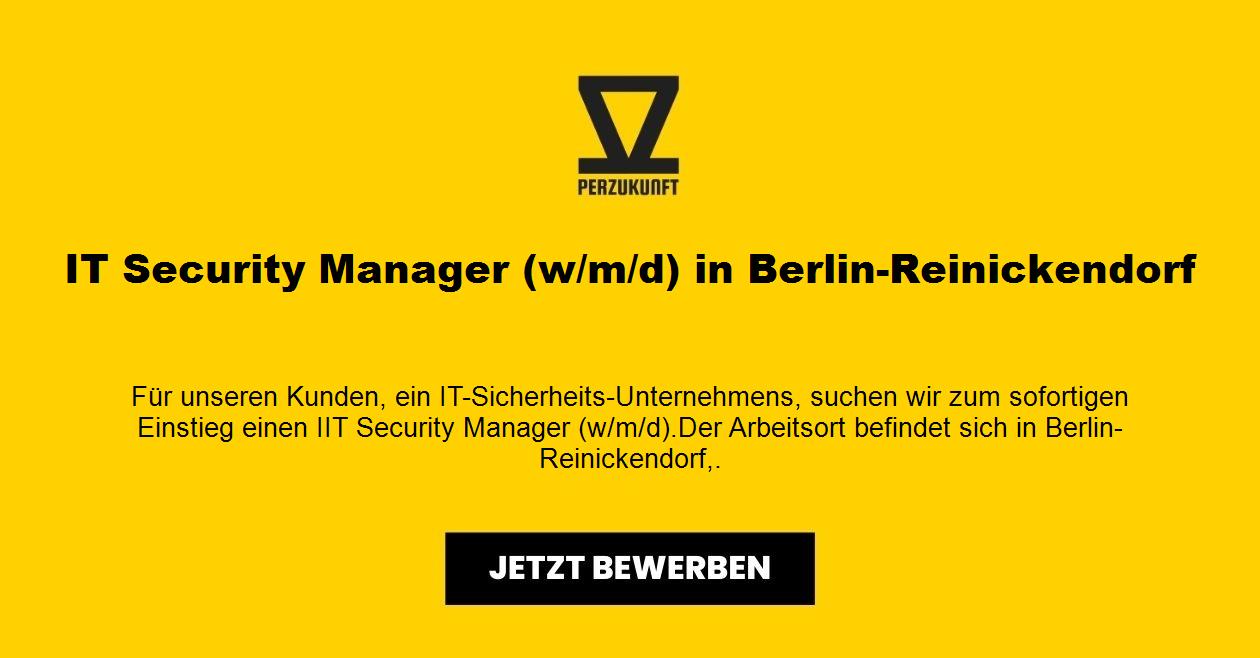IT Security Manager (w/m/d) in Berlin-Reinickendorf
